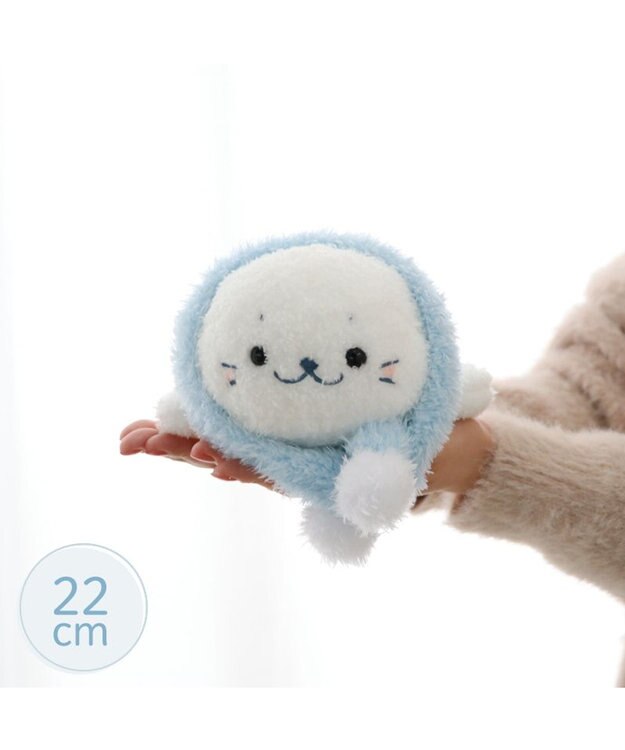 Mother garden しろたん マフラー付 ふわ雪 マスコット 22cm マフラー付 ふわ雪