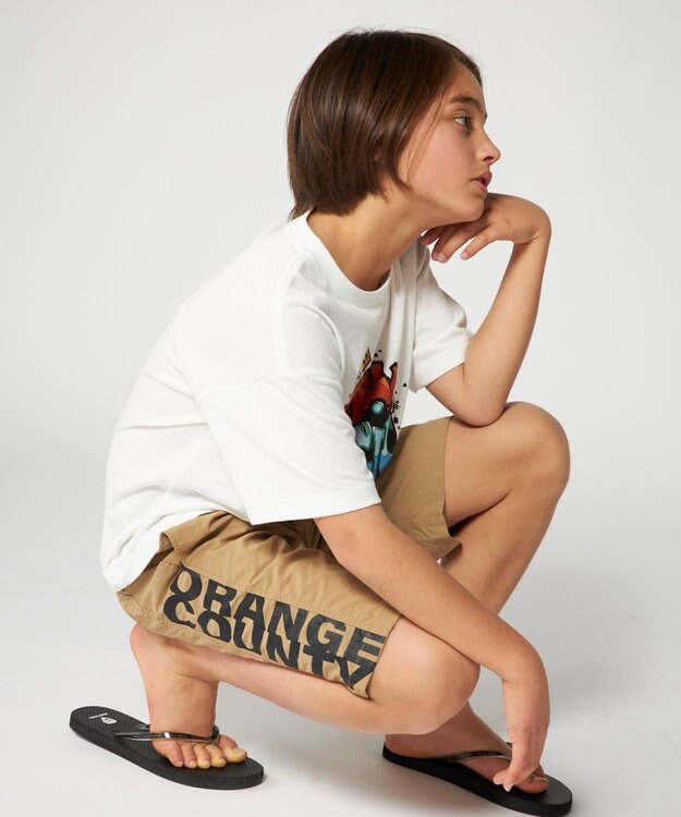 OP／FILA 【SEVEN2】ナイロンパンツ ベージュ