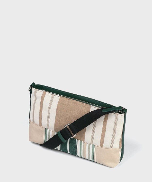 Paul Smith ウーブンストライプ ミニショルダーバッグ グリーン