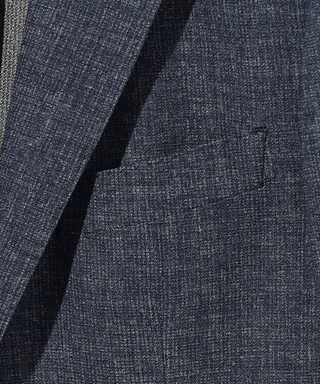 JOSEPH ABBOUD 清涼感【弱撥水/イージーケア/軽量/ストレッチ】クールピケ ジャケット ダルブルー系