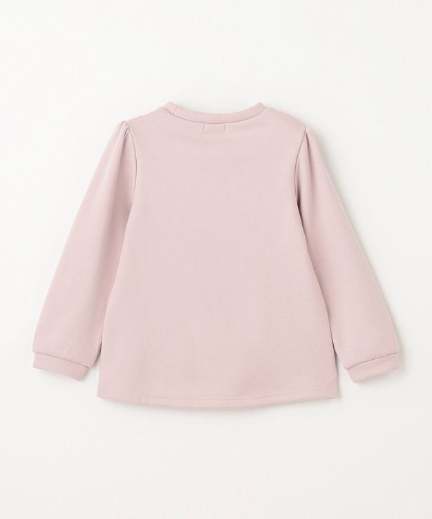 ANY KIDS 裏シャギー アップリケ トレーナー ミルクティー×カップケーキ