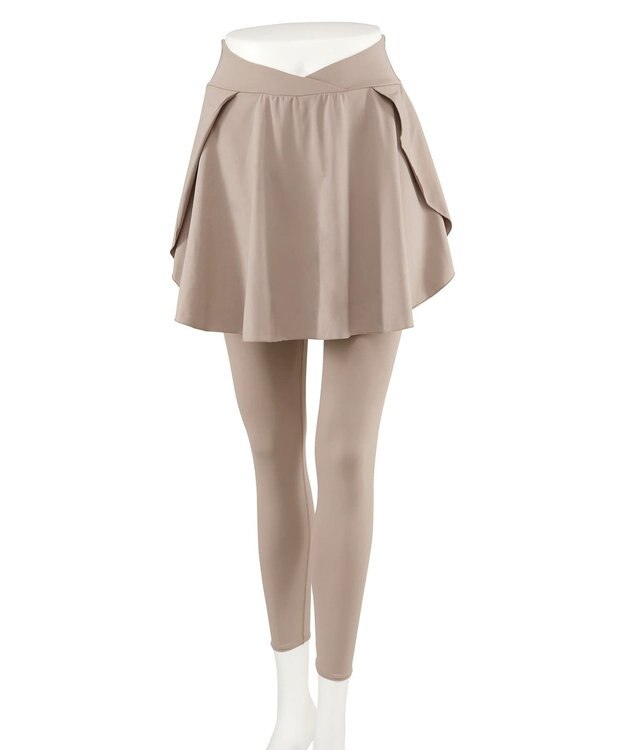 San-ai Resort（三愛水着楽園） 【水陸両用】　スカート付きレギンスM・L　【Reir（レイール）】 ベージュ