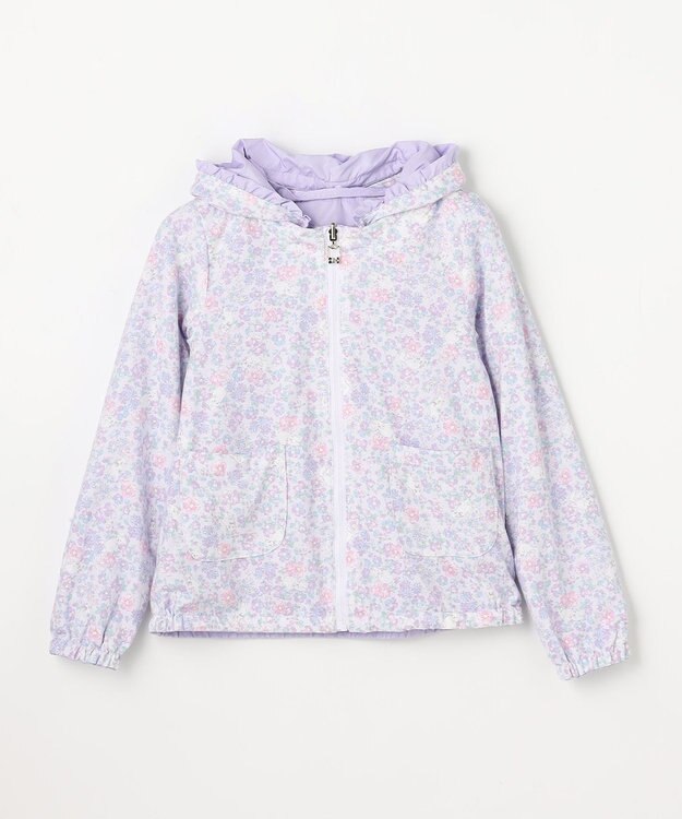 ANY KIDS 【フード取り外し/洗濯機可能】撥水加工リバーシブルゾン ラベンダー