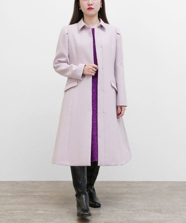 TOCCA 【洗える】CANVAS STORY ステンカラーコート ピンク系