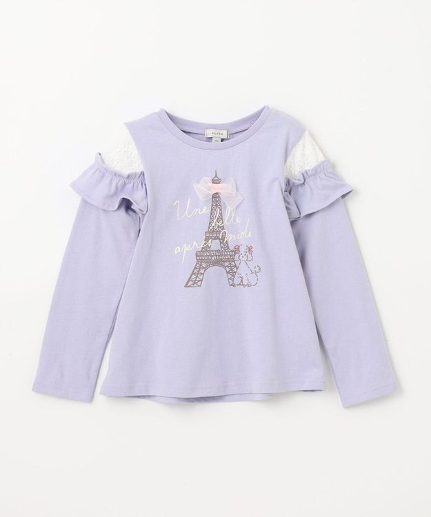 ANY KIDS フレンチモチーフ 長袖 Tシャツ サックスブルー