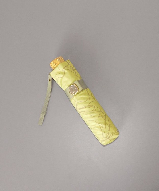 AURORA Beaurance （ビューランス） プリント晴雨兼用傘（折り畳み・ミニ傘） ペールイエロー