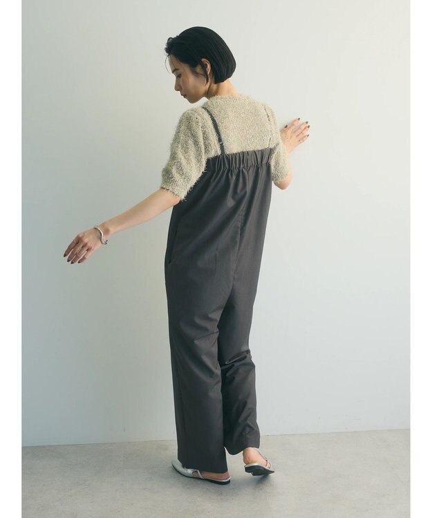 Green Parks armonia．ラップサロペット Charcoal Gray