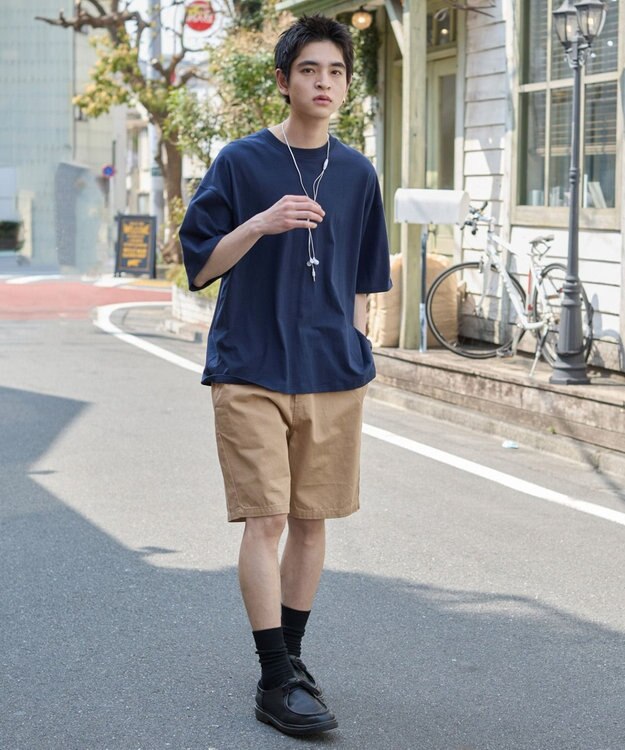 WEGO 【ウエストゴム/SMLサイズ展開】イージーコットンショーツ ベージュ