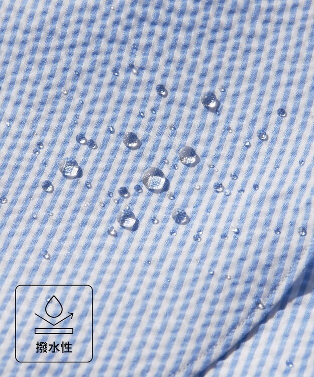 J.PRESS MEN 過酷な夏を乗り切るマストな1着！【 高通気性 / 軽量 / ノンアイロン / 撥水】【BEAT HEAT SYSTEM】半袖シャツ / B.D. サックスブルー系1