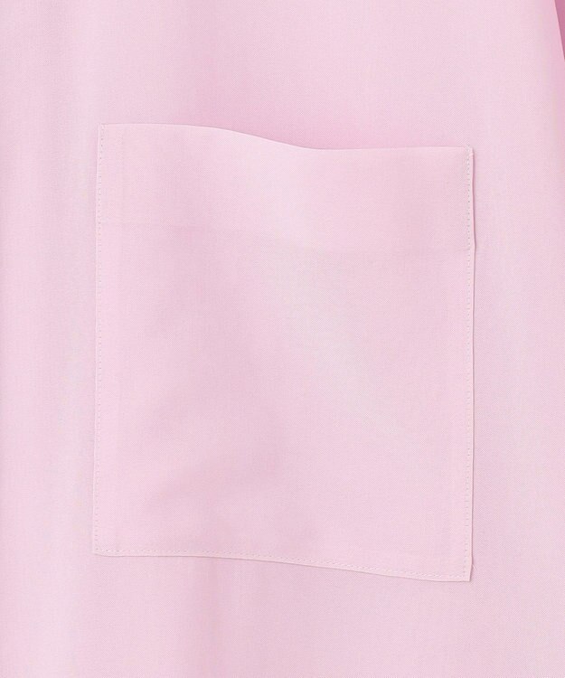 ICB L 【洗える】トリアセコットンシアー ドルマンスリーブシャツ シャーベットピンク系