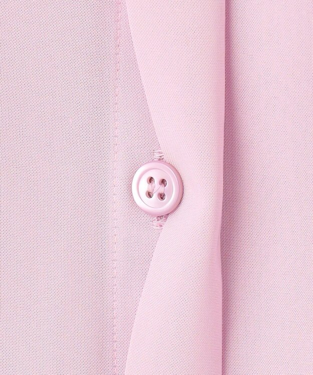 ICB L 【洗える】トリアセコットンシアー ドルマンスリーブシャツ シャーベットピンク系