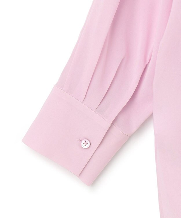 ICB L 【洗える】トリアセコットンシアー ドルマンスリーブシャツ シャーベットピンク系