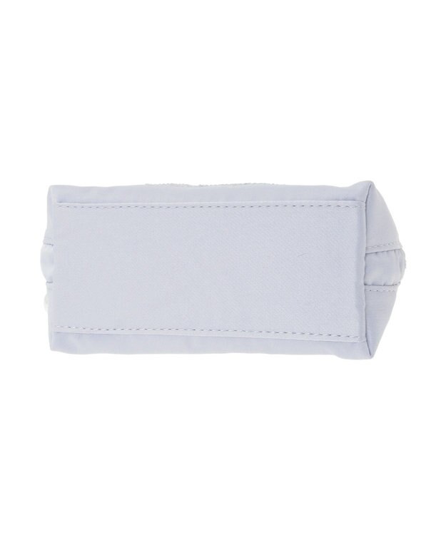 Maison de FLEUR シャイニーリボンラウンドポーチ Blue