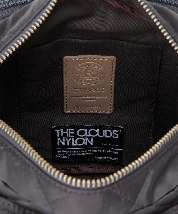 russet 【2025AW新作】キルティングスクエアショルダーバッグ(SF-257) Charcoal