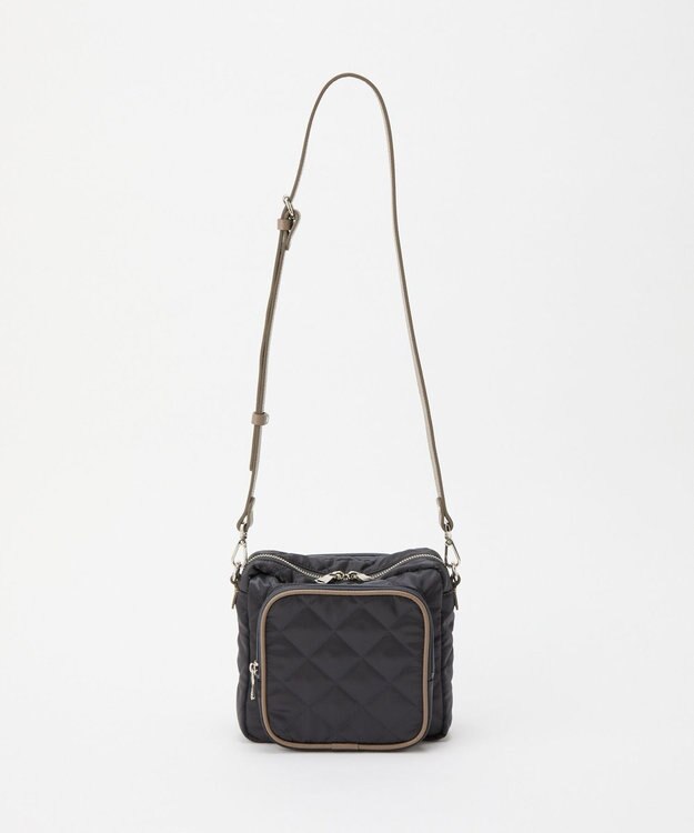 russet 【2025AW新作】キルティングスクエアショルダーバッグ(SF-257) Charcoal