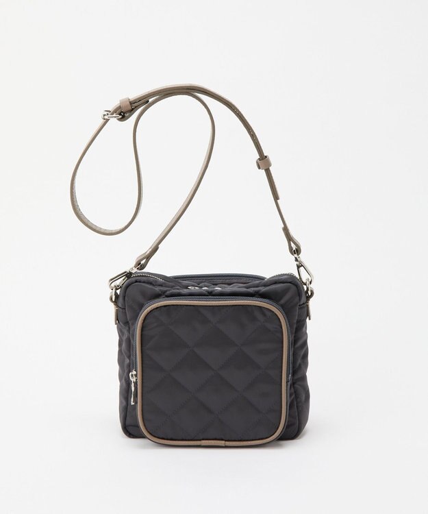 russet 【2025AW新作】キルティングスクエアショルダーバッグ(SF-257) Charcoal