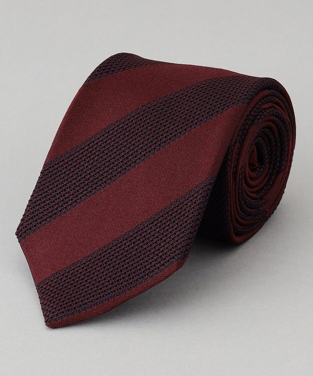 GOTAIRIKU 【Fermo Fossati】レジメンタル ネクタイ ワイン系1