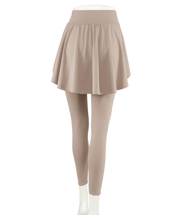 San-ai Resort（三愛水着楽園） 【水陸両用】　スカート付きレギンスM・L　【Reir（レイール）】 ベージュ