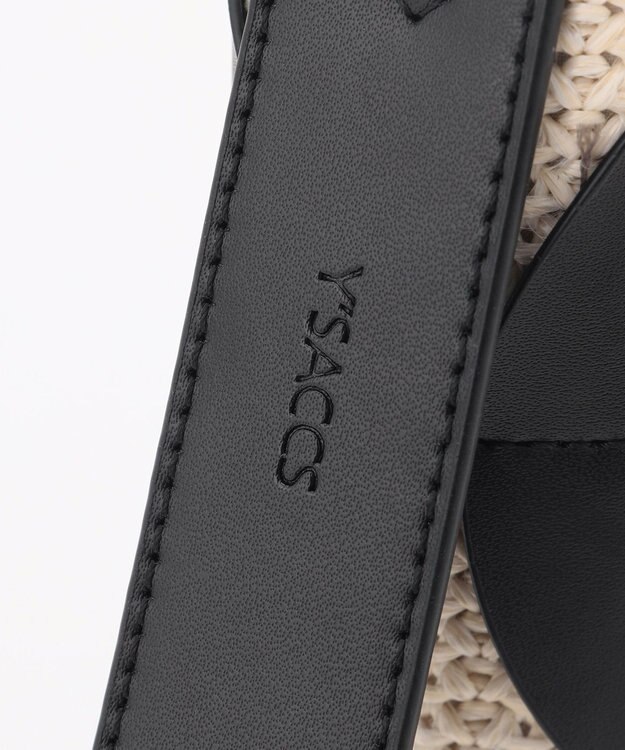 Y'SACCS サークルパッチショルダーバッグ ホワイト