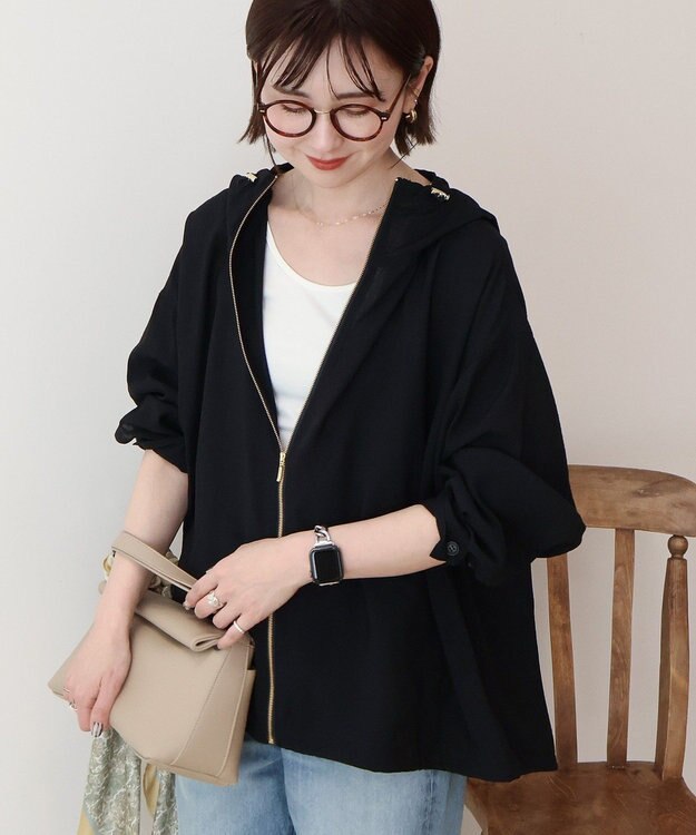 AMERICAN HOLIC フーディーシアーブルゾン Dark Navy