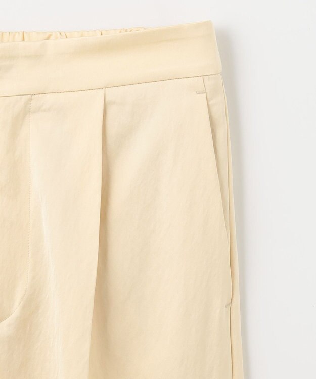 NAVE 【ReNAVE 洗える】グロスサテン パンツ ライトイエロー系