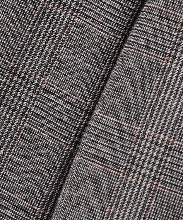 ANY 【洗濯機可/ウエストゴム】ウーリッシュ２タックワイドパンツ グレンチェック