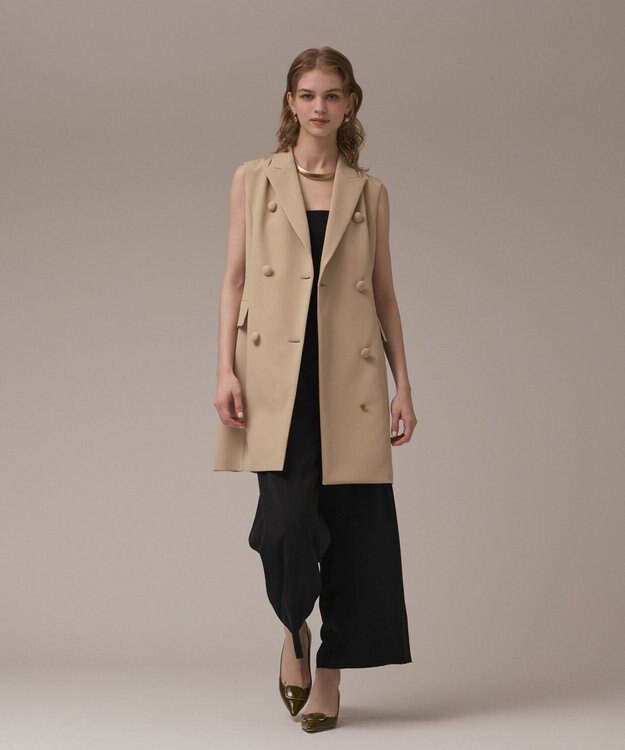 GRACE CONTINENTAL テーラードワンピース ベージュ