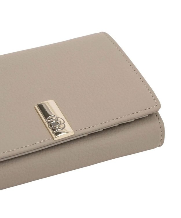 CLATHAS エクセ 二つ折り財布 ベージュ