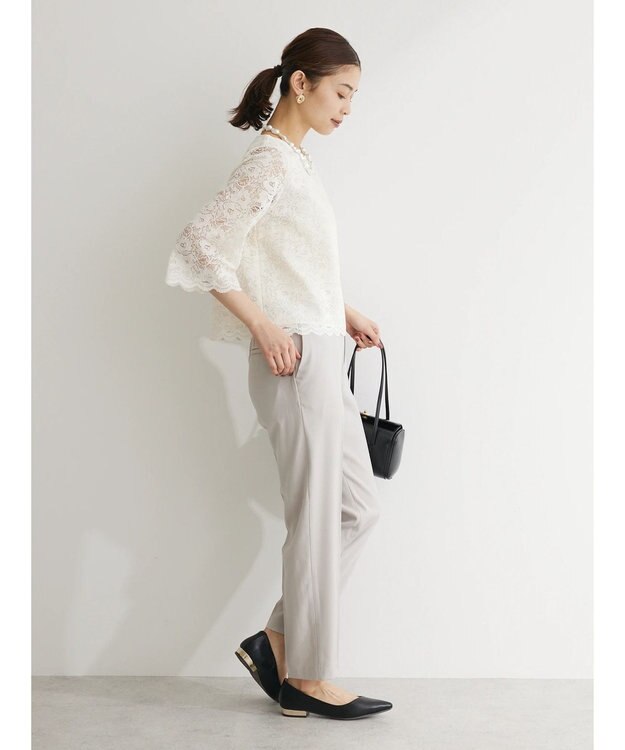 Green Parks ｅｆ－ｄｅ　レースブラウス White