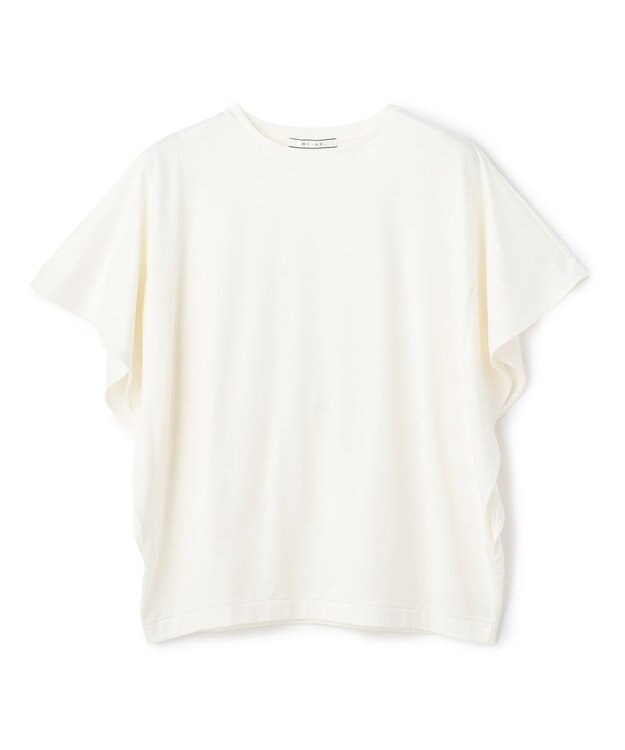 BEIGE， DIOP / スビンコットン ドレープTシャツ Ecru