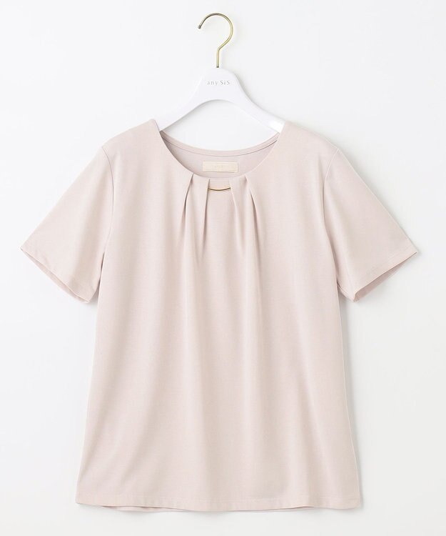 ANY SIS 【吸水速乾・UVケア・接触冷感】コンフォートジャージー カットソー ペールピンク