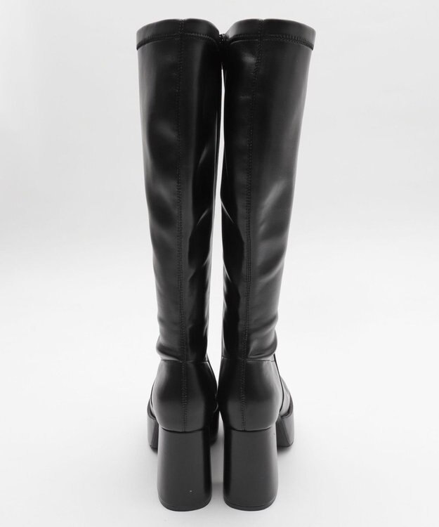 WEGO ストレッチヒールロングブーツ ブラック
