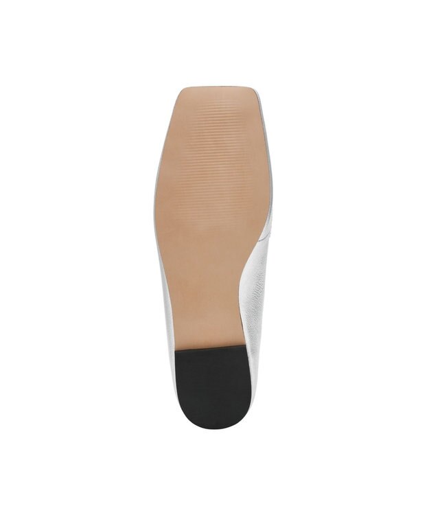 STEVE MADDEN MONARC スクエアトゥフラットローファー シルバー