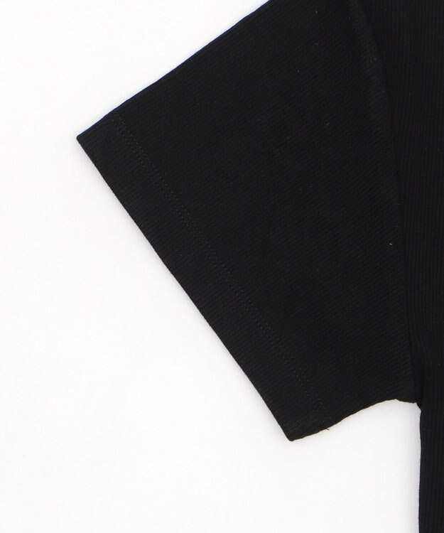 WEGO ドッキングオフショルデザインちびT ブラック