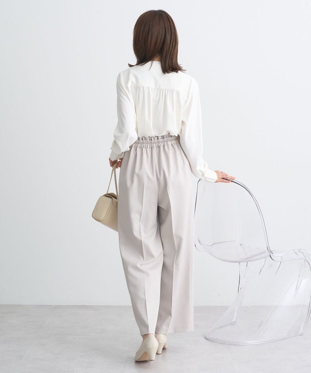 earth music&ecology 2WAYボウタイブラウス オフホワイト