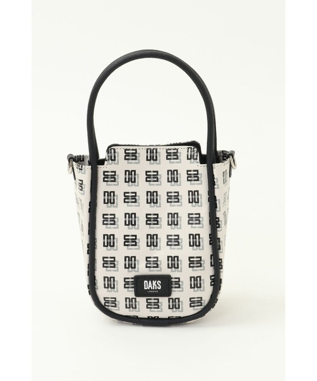 DAKS DDロゴミニハンドバッグ ブラック