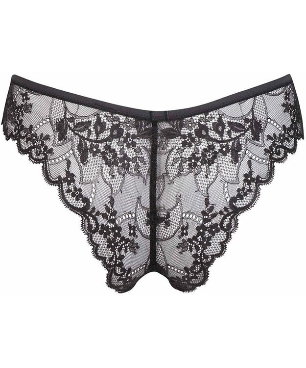 WACOAL Ｔバック ショーツ BXC408とペア はきこみ丈あさめ 総レース ソング レディース PXC408 /ワコール ブラック