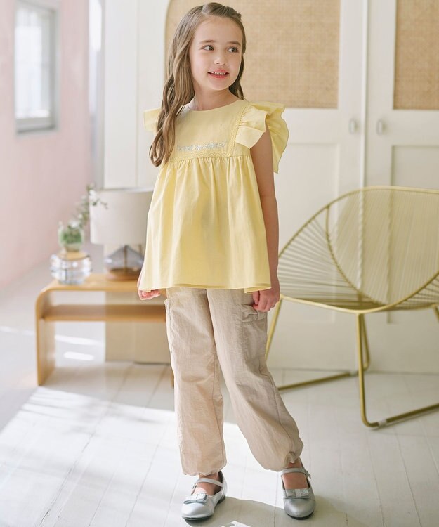 組曲 KIDS 【110-140㎝】 撥水カーゴパンツ ベージュ