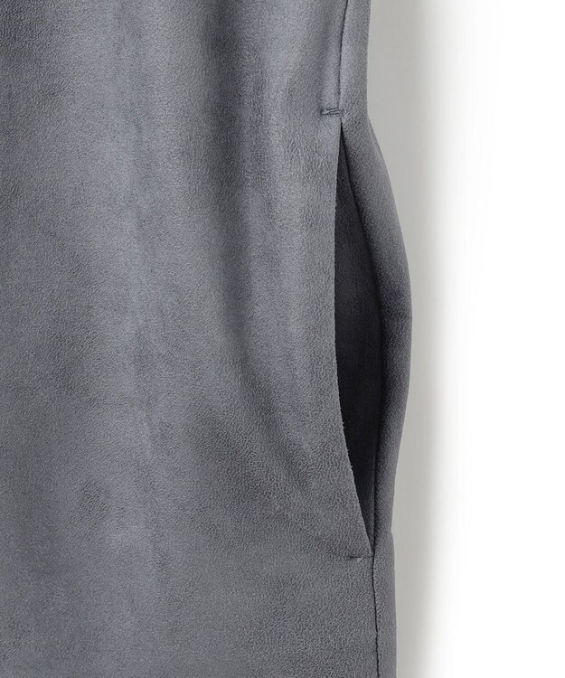 JOSEPH HOMME 新素材【ストレッチ/光沢感】レザーライクジャージー　カーディガン ライトグレー系