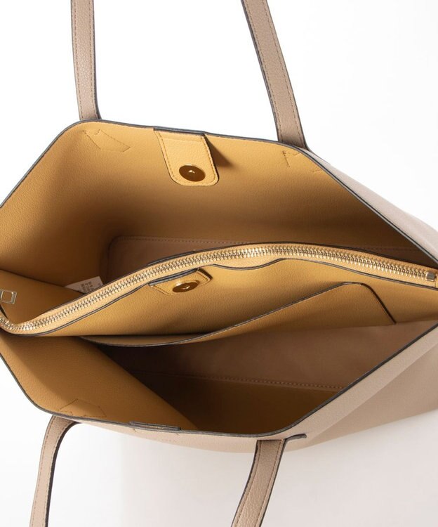 LA BAGAGERIE 【MONICA】バイカラーA4トート グレージュ