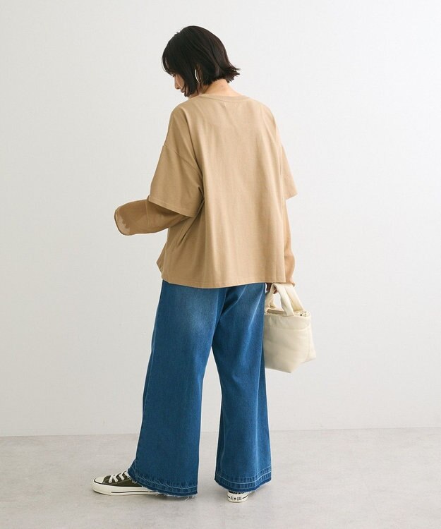 Green Parks ・ＡＮＤＳＥＡＲＣＨ　フェイクレイヤードロングＴＥＥ Gray Beige