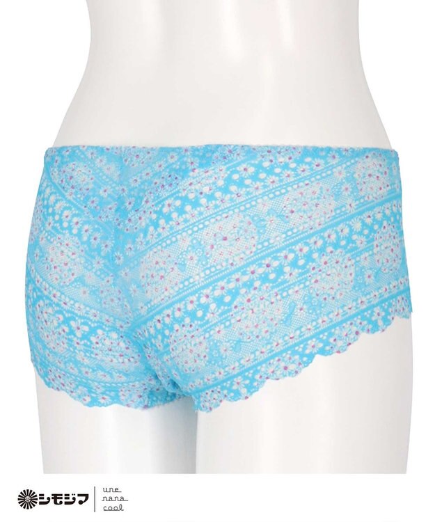 une nana cool MADE WITH シモジマ 総レースショーツ サックスブルー