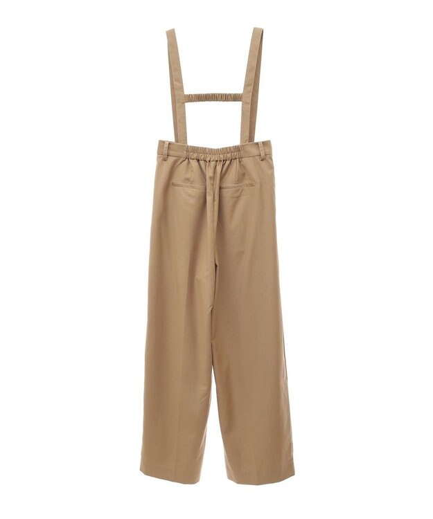 Green Parks サスペンダー付タックパンツ Beige