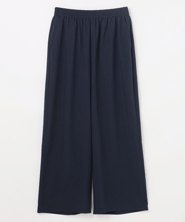 ANY 楽映えストレートパンツ ネイビー