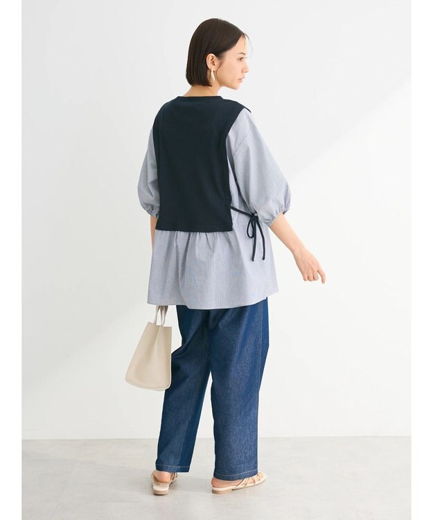 Green Parks テレコドッキングチュニック Stripe