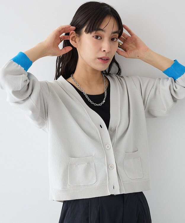 CRAFT STANDARD BOUTIQUE Ｖネックニットカーディガン Light Gray