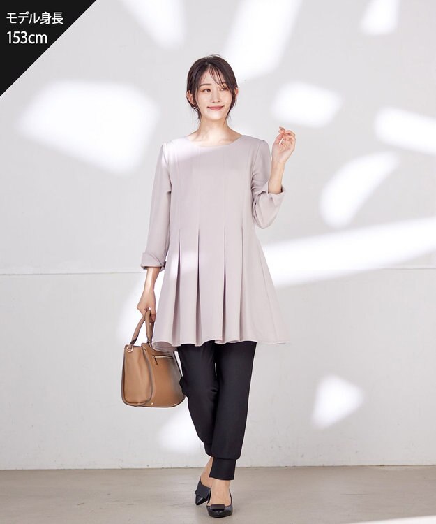 Tiaclasse L 【日本製・洗える】ロイカジョガーパンツ ブラック