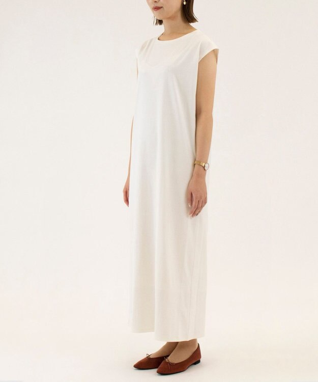 KASHIYAMA ハイゲージジャージーワンピース 白