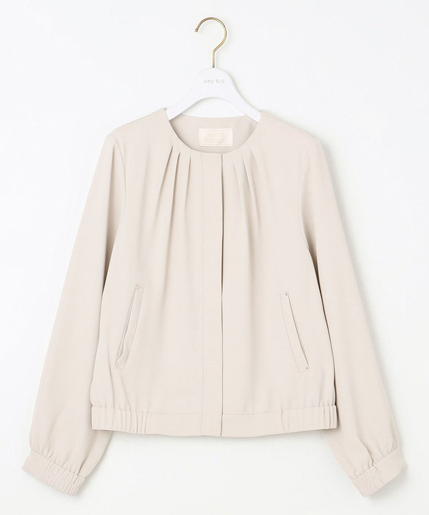 ANY SIS 【洗える】スプリング ブルゾン アイボリー