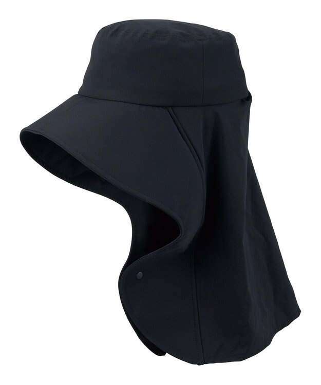 MOONBAT 【遮光100％/遮熱/UV100％/UPF50+】 断熱ハット ワイドカバーハット 帽子 手洗い可能 サイズ調整可能 ブラック